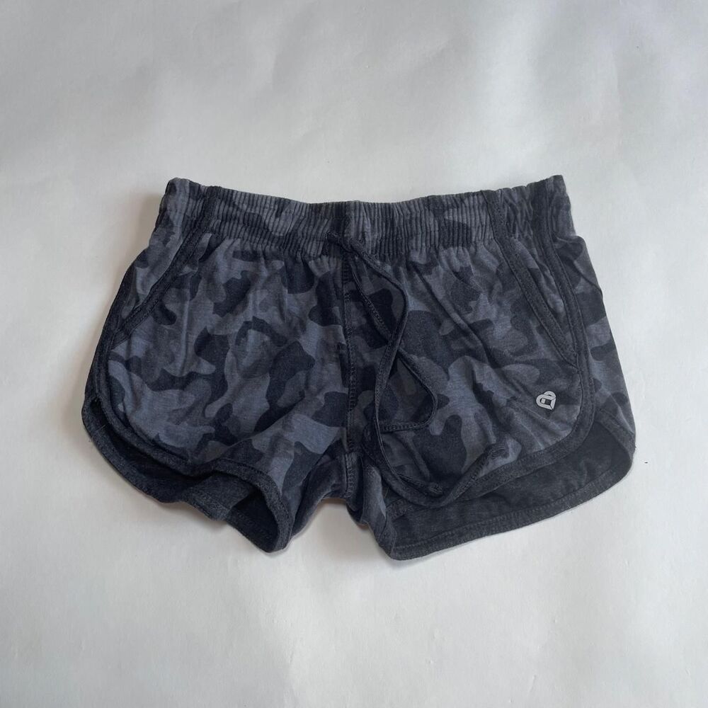 Women's Black and Grey Shorts